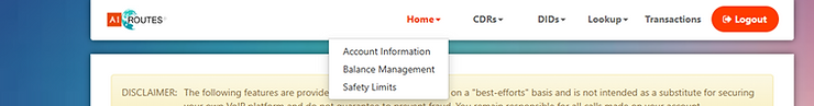 How to Whitelist/Blacklist destinations in A1 Routes Customer Portal