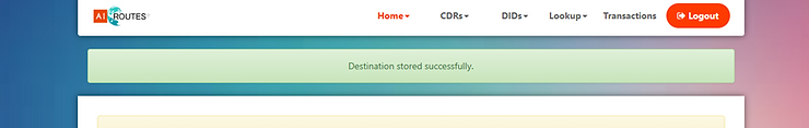 How to Whitelist/Blacklist destinations in A1 Routes Customer Portal
